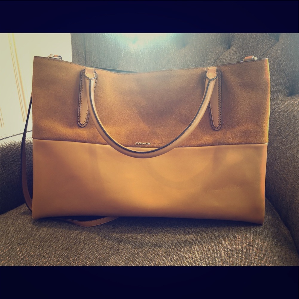 COPY - Coach Leather/Suede Honey Tote